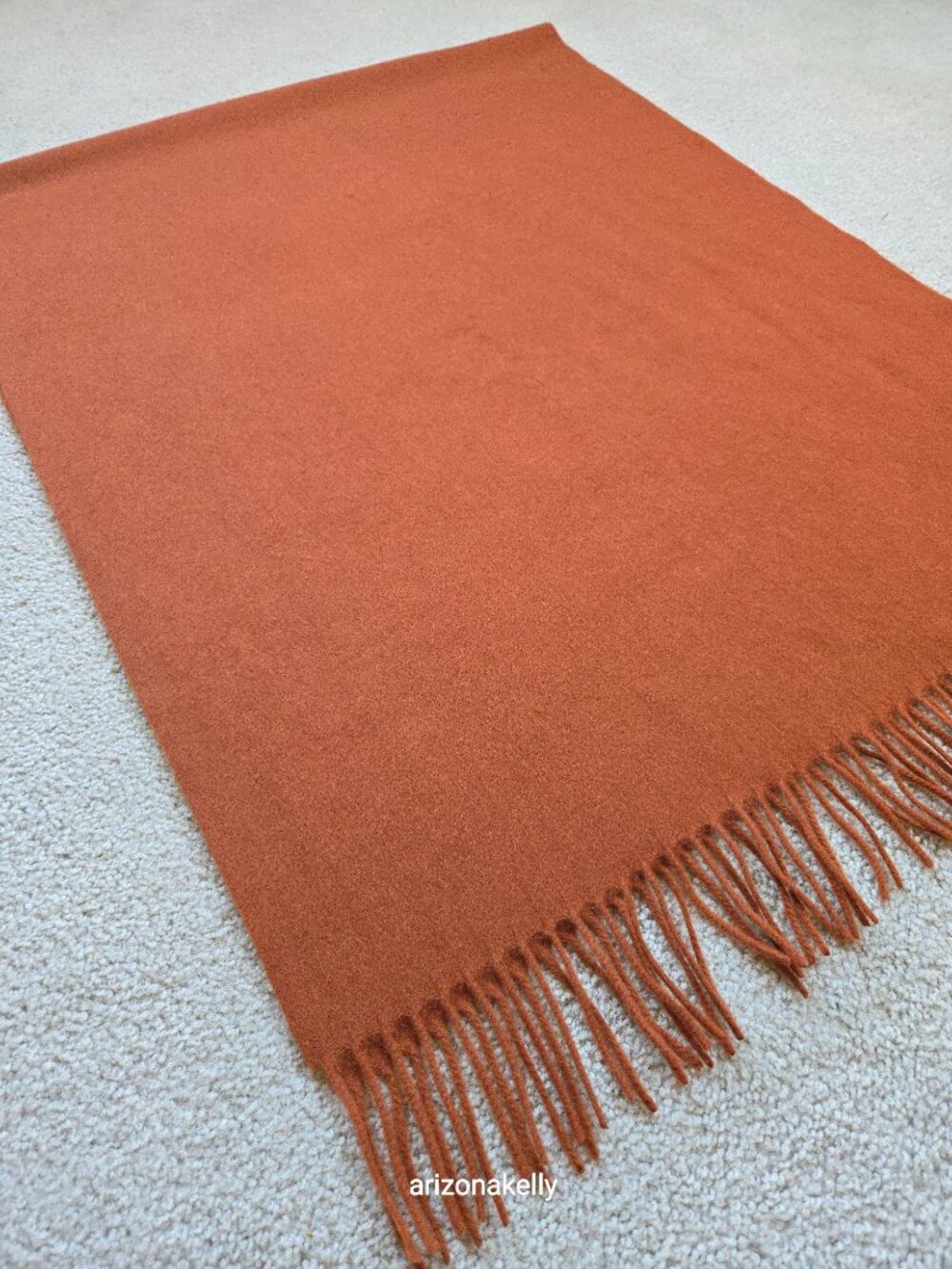NWT tbco Lambswool Rust Scarf Scotland - Picture 9 of 14